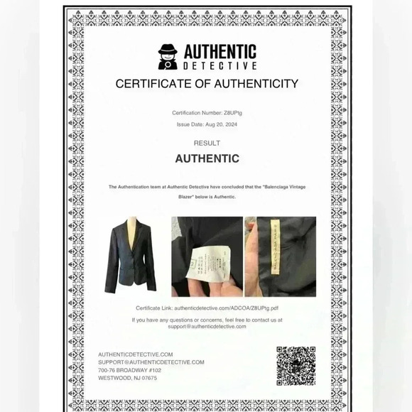 Balenciaga Wool Blend Blazer Suit Jacket Size 42 Vintage 2000s Designer Runway - Picture 8 of 16